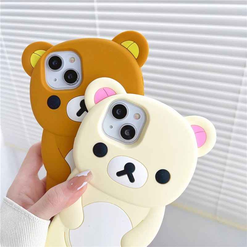 Rilakkuma Bear Silicone Soft Cover Case