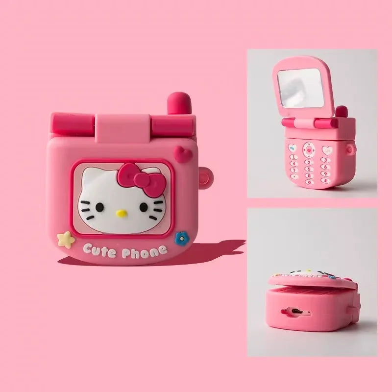 Hello Kitty Retro Cellphone Airpods case
