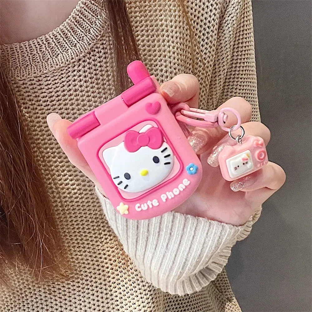 Hello Kitty Retro Cellphone Airpods case