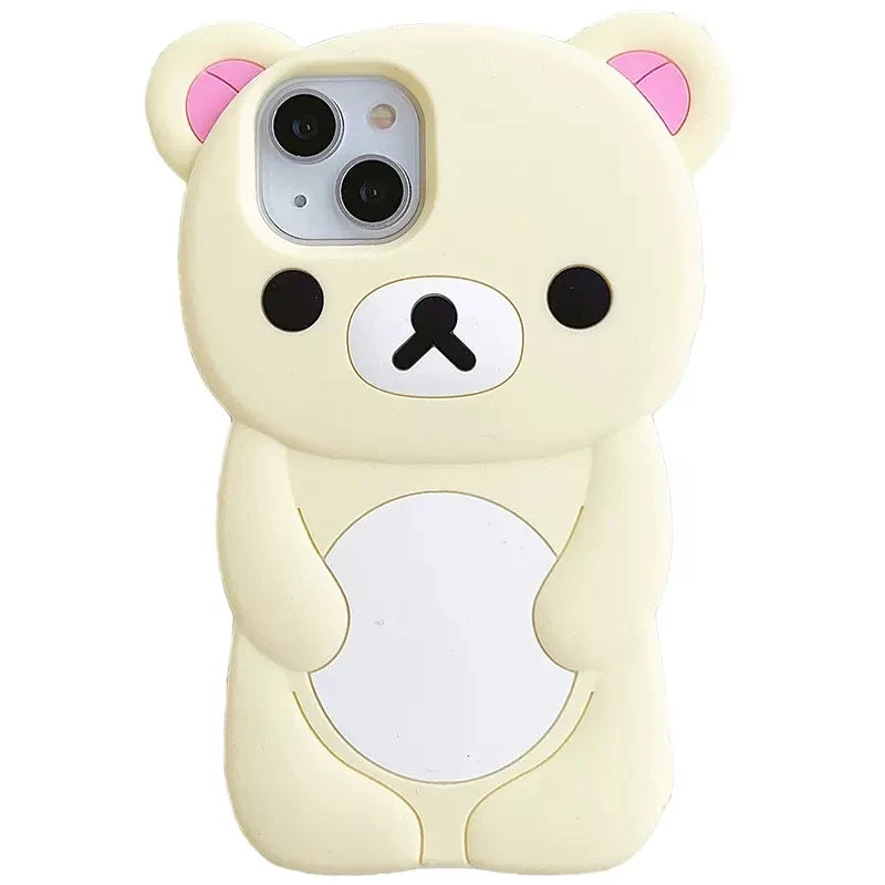 Rilakkuma Bear Silicone Soft Cover Case