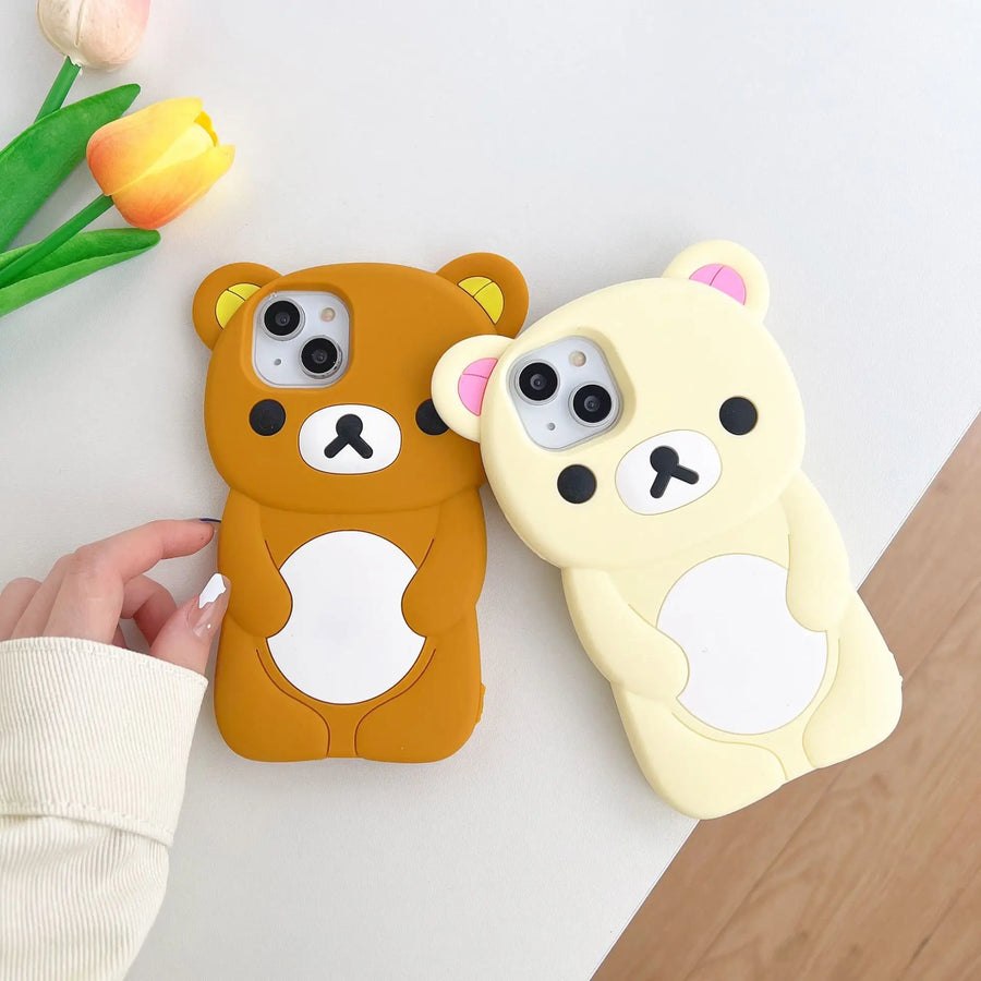 Rilakkuma Bear Silicone Soft Cover Case