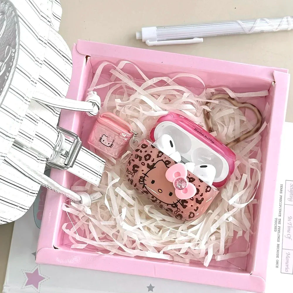 Hello Kitty Leopard airpod case