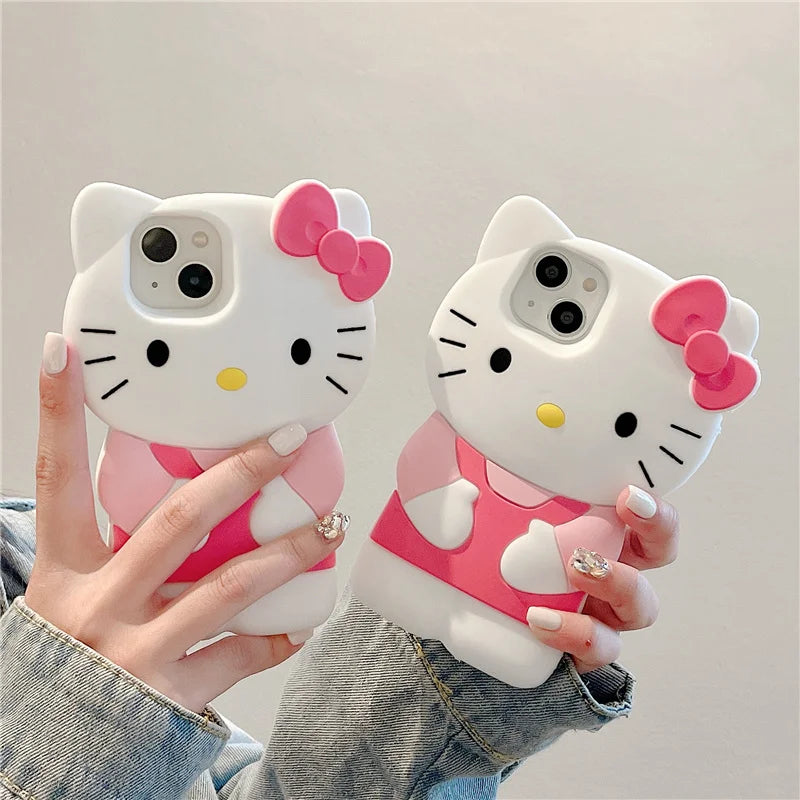 Bow Pink Hello Kitty Soft Cover Case