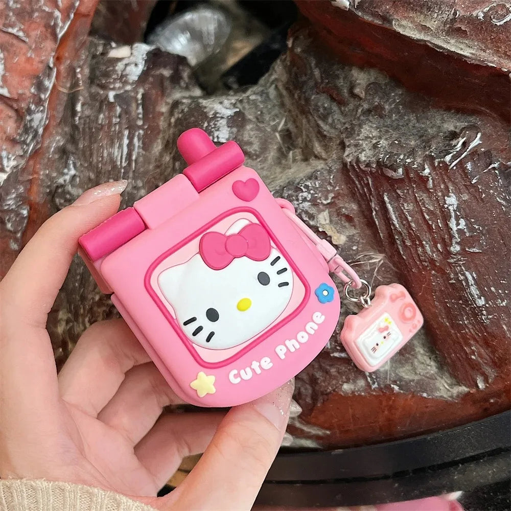 Hello Kitty Retro Cellphone Airpods case