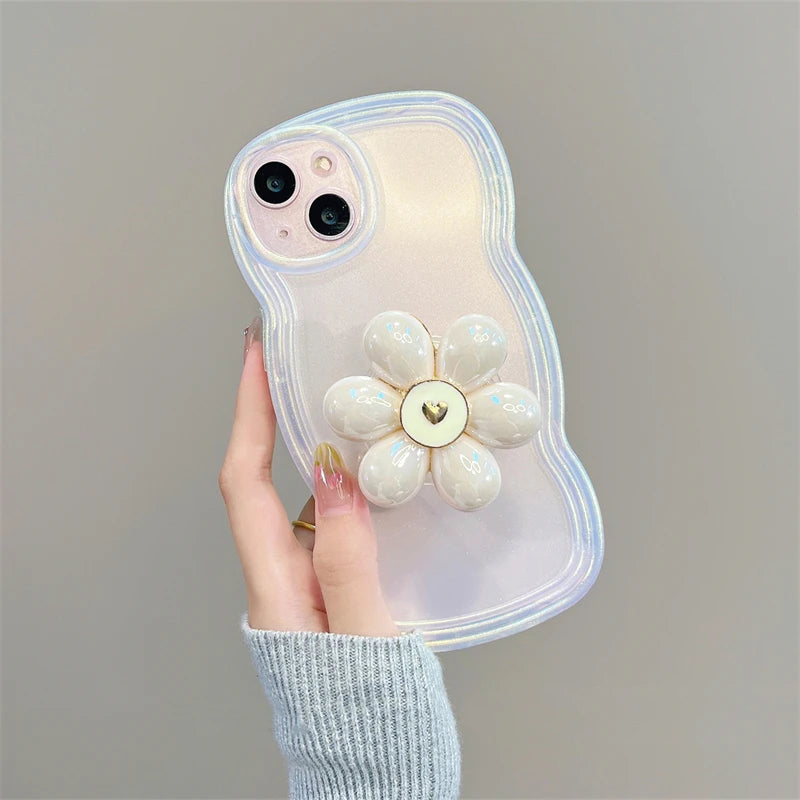 3d flower iridescent iPhone case - Case Me