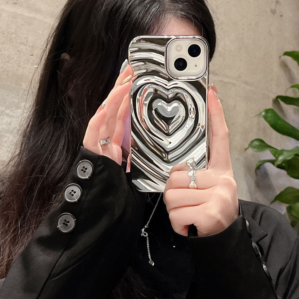 Water Ripple Heart iPhone Case - Case Me