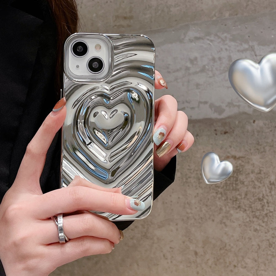 Water Ripple Heart iPhone Case - Case Me