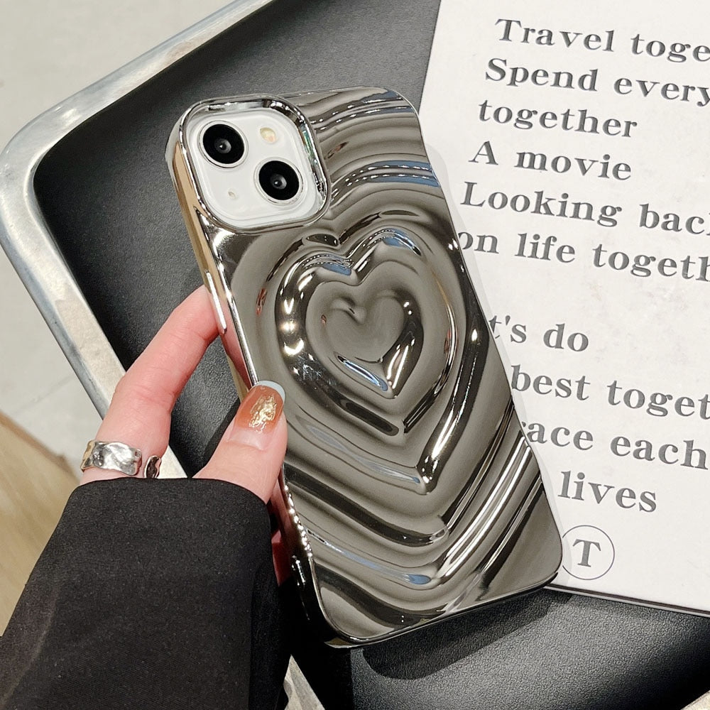 Water Ripple Heart iPhone Case - Case Me