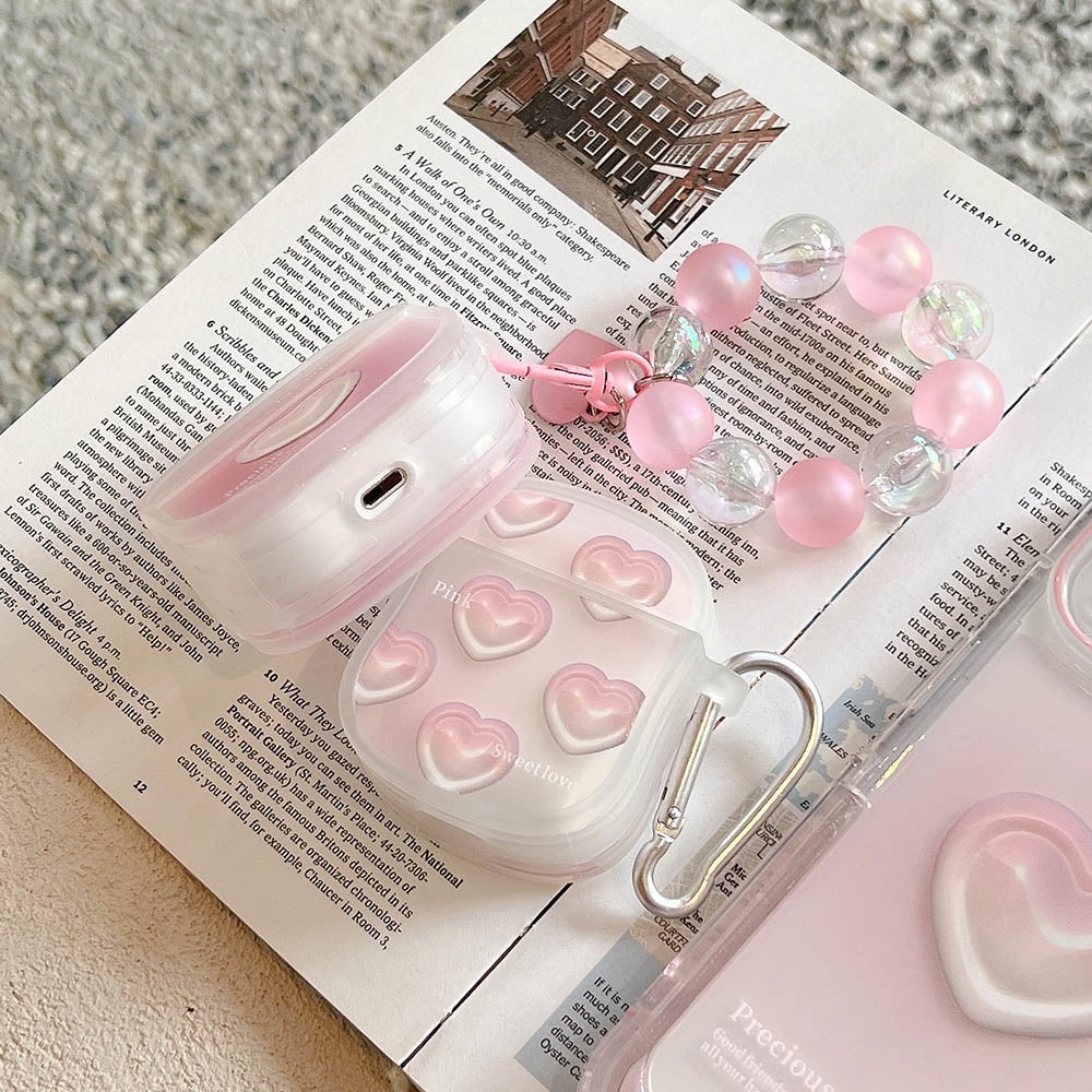 Pink Gradient Heart Airpods case - Case Me