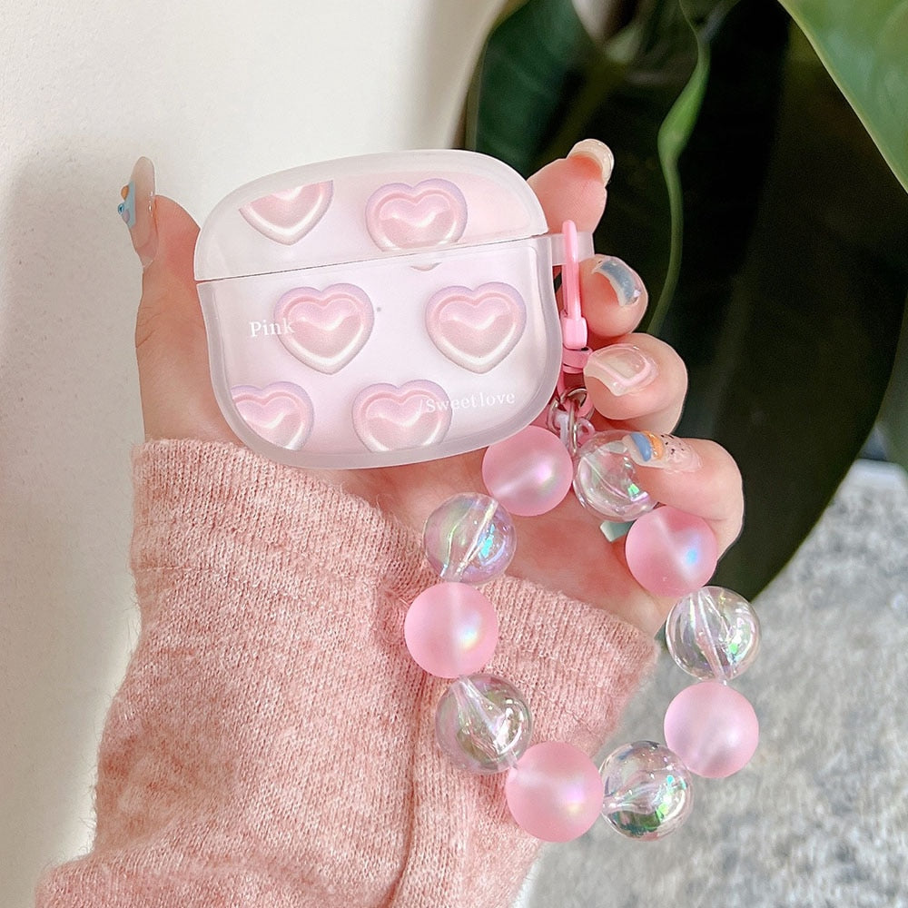 Pink Gradient Heart Airpods case - Case Me