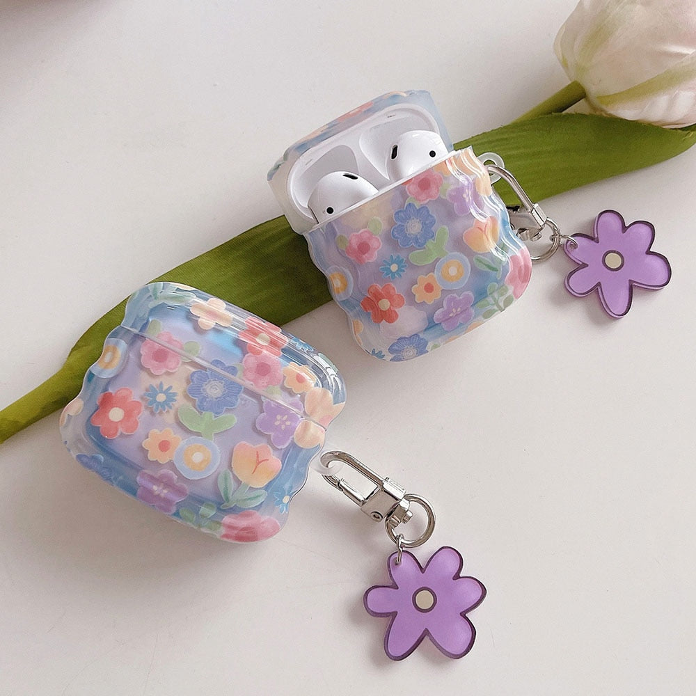 Wavy flower Airpod case - Case Me
