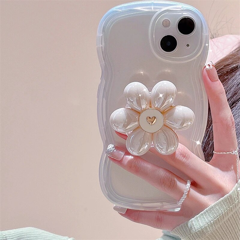 3d flower iridescent iPhone case - Case Me