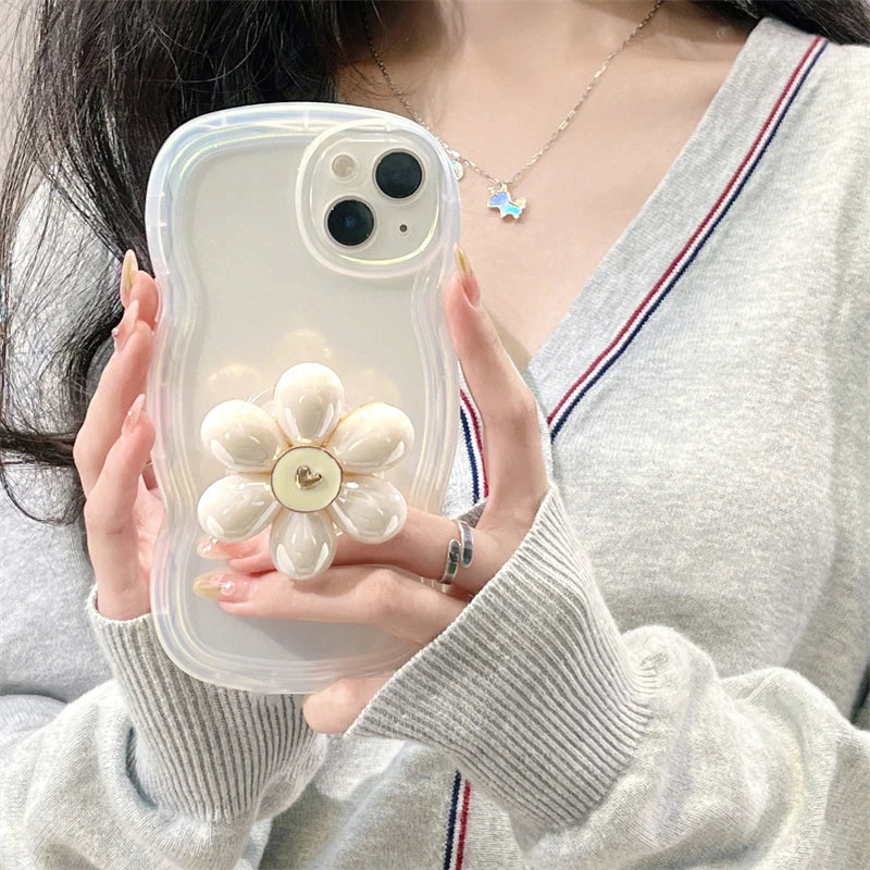 3d flower iridescent iPhone case - Case Me